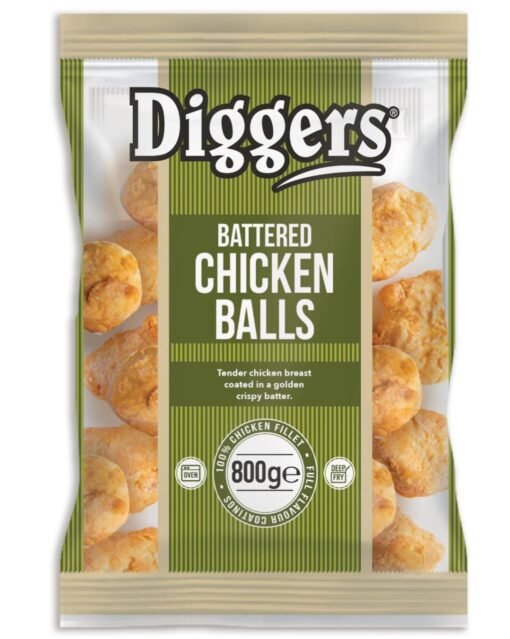 DIGGERS BATTERED CHICKEN BALLS 5x800g